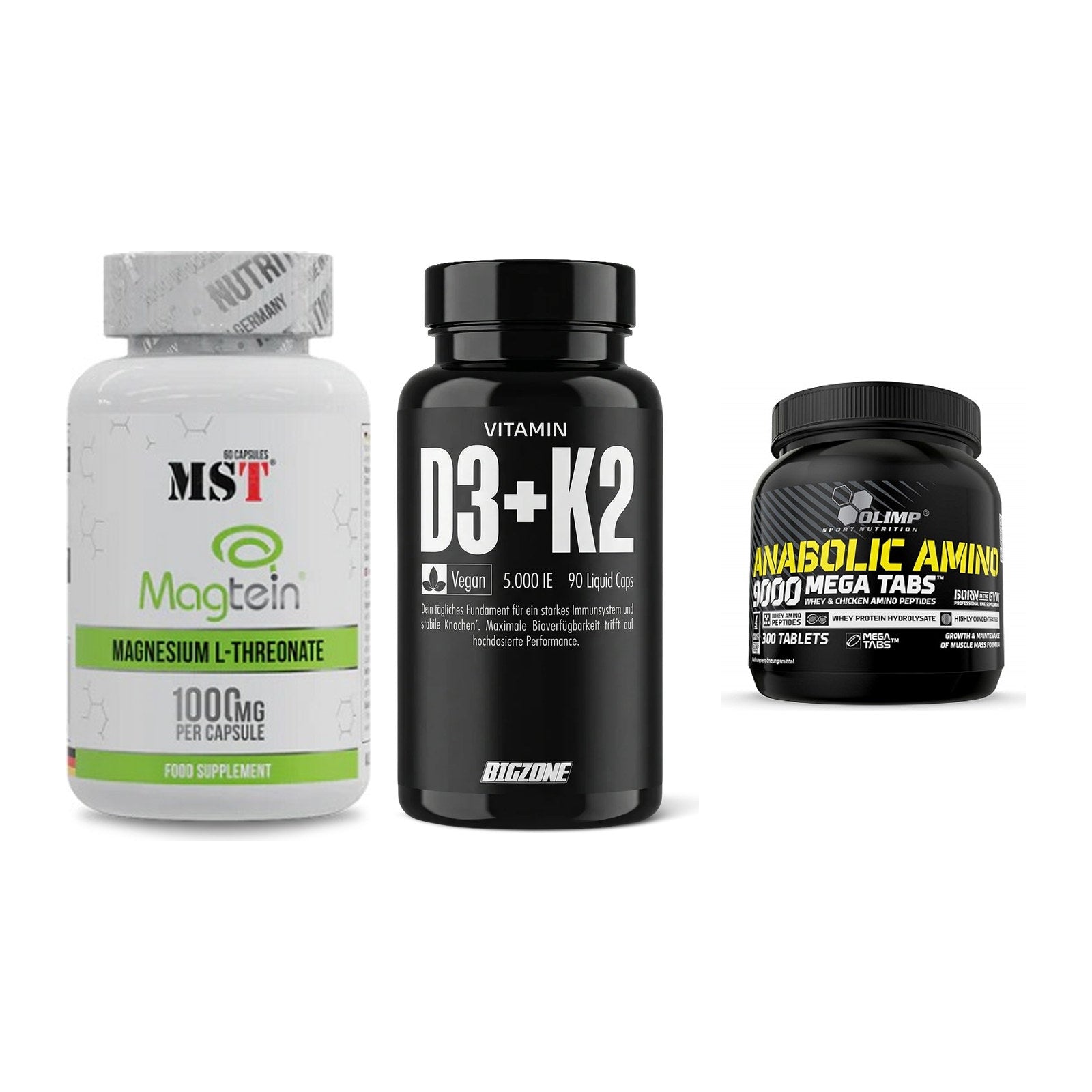 Ausdauer-Set: MST Magnesium + Big Zone Vitamin + Olimp Anabolic – alle enthaltenen Artikel