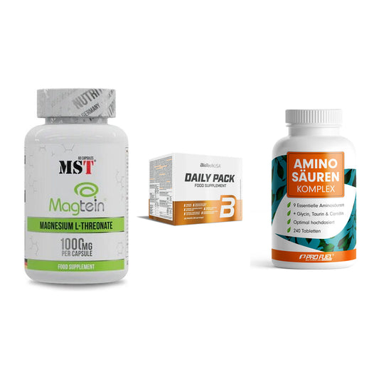 Ausdauer-Set: MST Magnesium + BioTech Daily + ProFuel Aminosäu – alle enthaltenen Artikel