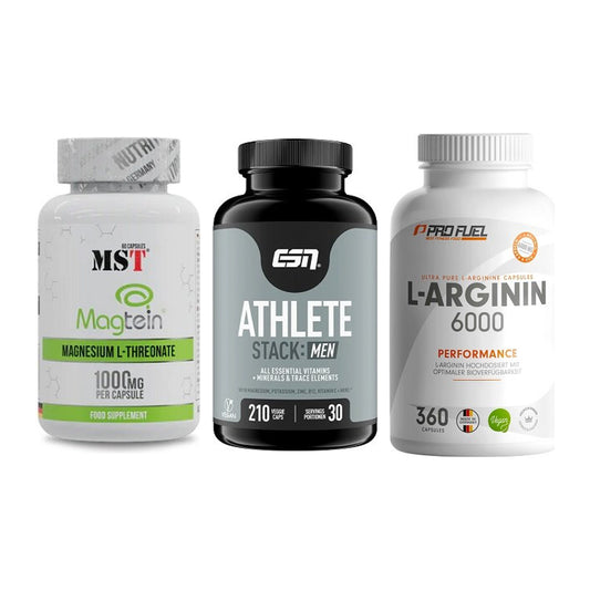 Ausdauer-Set: MST Magnesium + ESN Athlete + ProFuel L-Argini – alle enthaltenen Artikel