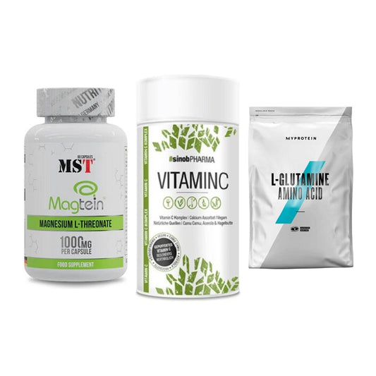 Ausdauer-Set: MST Magnesium + Sinob Vitamin C + MyProtein – alle enthaltenen Artikel
