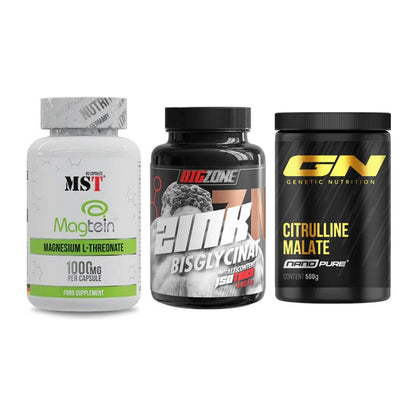Ausdauer-Set: MST Magnesium + Big Zone Zink + GN Citrulline – alle enthaltenen Artikel