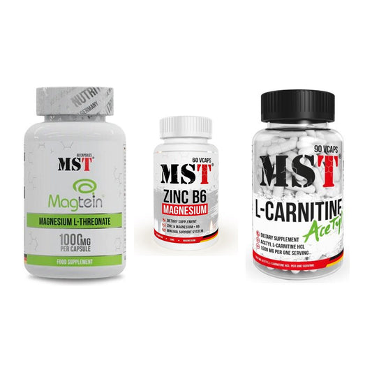 Ausdauer-Set: MST Magnesium + MST Zinc + MST L-Carnitine – alle enthaltenen Artikel