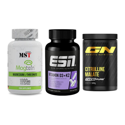 Ausdauer-Set: MST Magnesium + ESN Vitamin D3 + GN Citrulline – alle enthaltenen Artikel