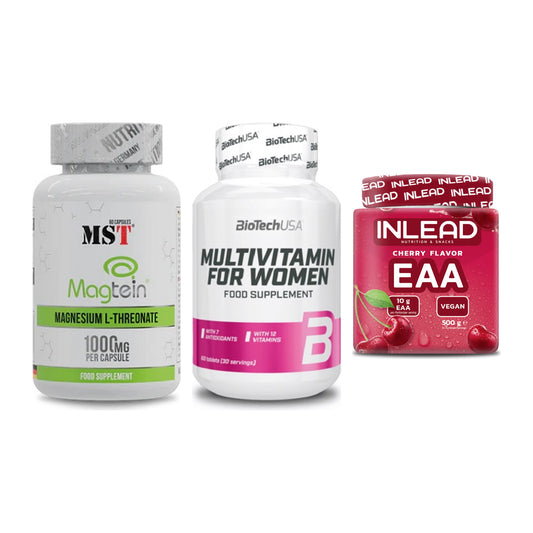 Ausdauer-Set: MST Magnesium + BioTech Multivit + INLEAD EAA – alle enthaltenen Artikel