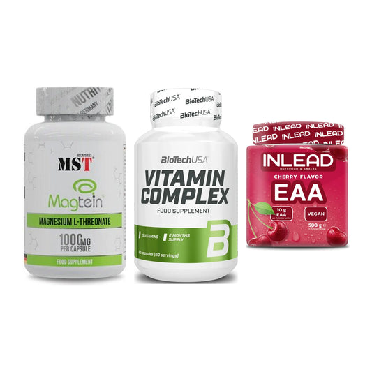 Ausdauer-Set: MST Magnesium + BioTech Vitamin + INLEAD EAA – alle enthaltenen Artikel