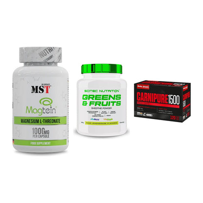 Ausdauer-Set: MST Magnesium + Scitec Greens + Body Attack – alle enthaltenen Artikel