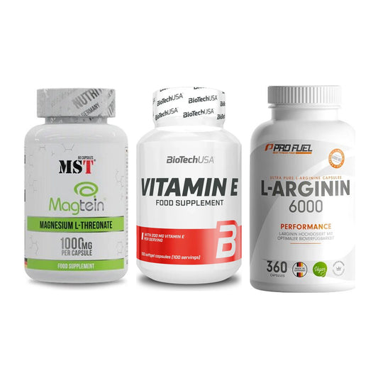 Ausdauer-Set: MST Magnesium + BioTech Vitamin + ProFuel L-Argini – alle enthaltenen Artikel