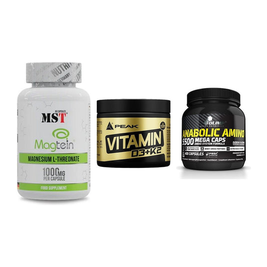 Ausdauer-Set: MST Magnesium + Peak Vitamin + Olimp Anabolic – alle enthaltenen Artikel