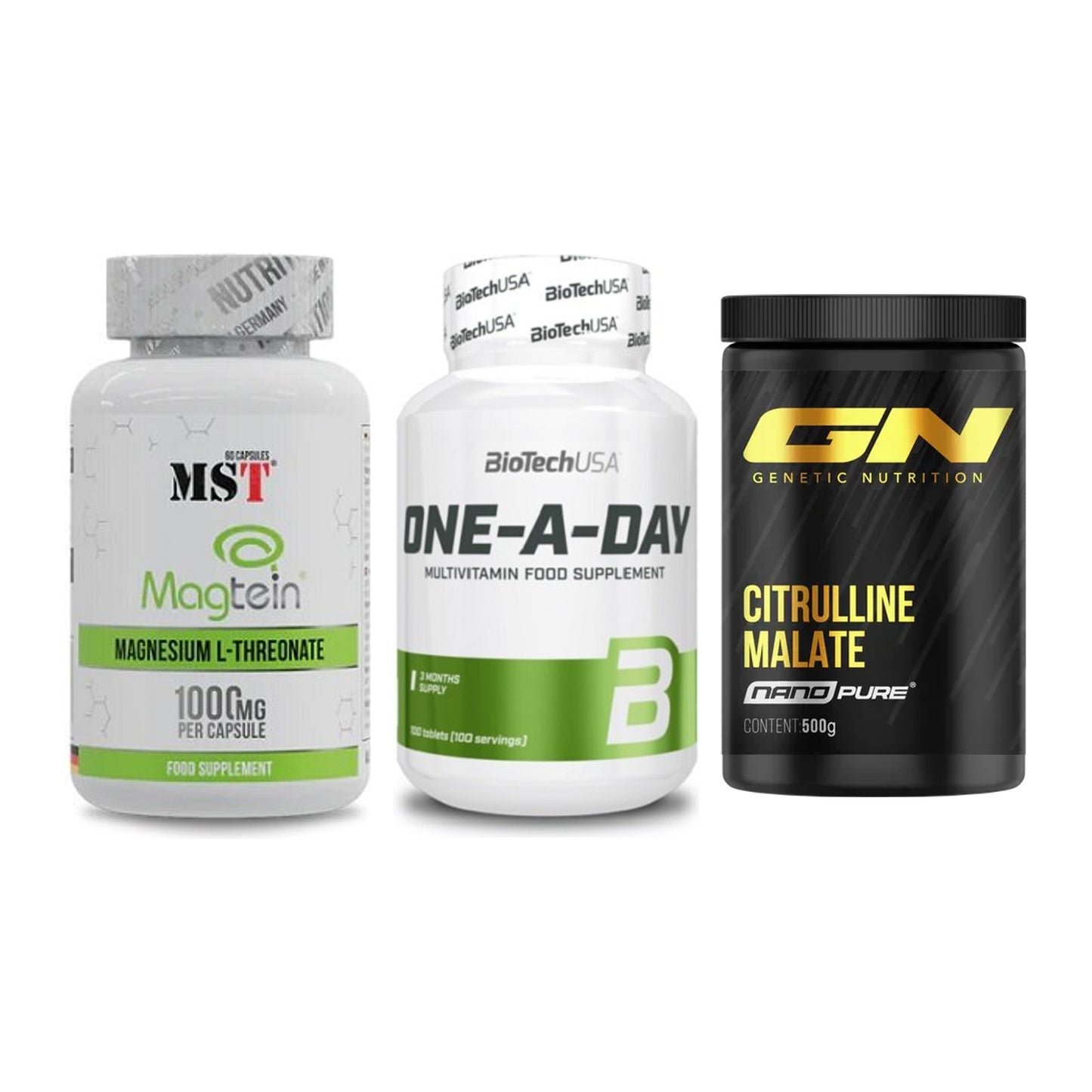 Ausdauer-Set: MST Magnesium + BioTech One A + GN Citrulline – alle enthaltenen Artikel