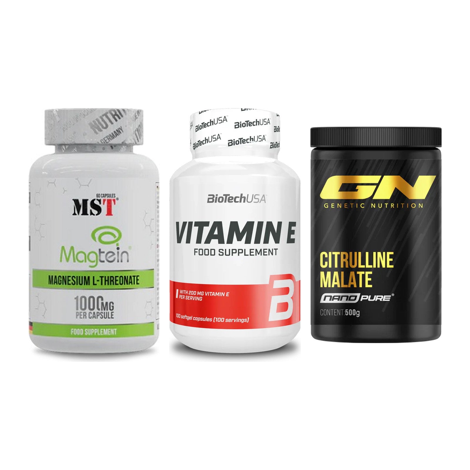 Ausdauer-Set: MST Magnesium + BioTech Vitamin + GN Citrulline – alle enthaltenen Artikel