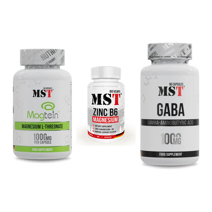 Ausdauer-Set: MST Magnesium + MST Zinc + MST GABA 1000mg – alle enthaltenen Artikel