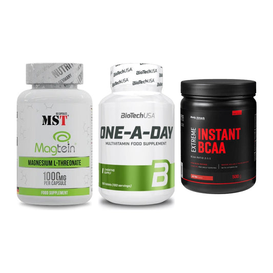Ausdauer-Set: MST Magnesium + BioTech One A + Body Attack – alle enthaltenen Artikel