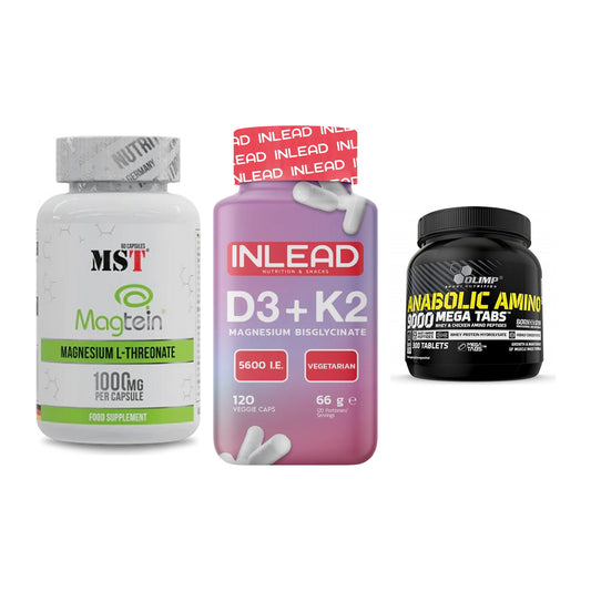Ausdauer-Set: MST Magnesium + INLEAD Vitamin + Olimp Anabolic – alle enthaltenen Artikel