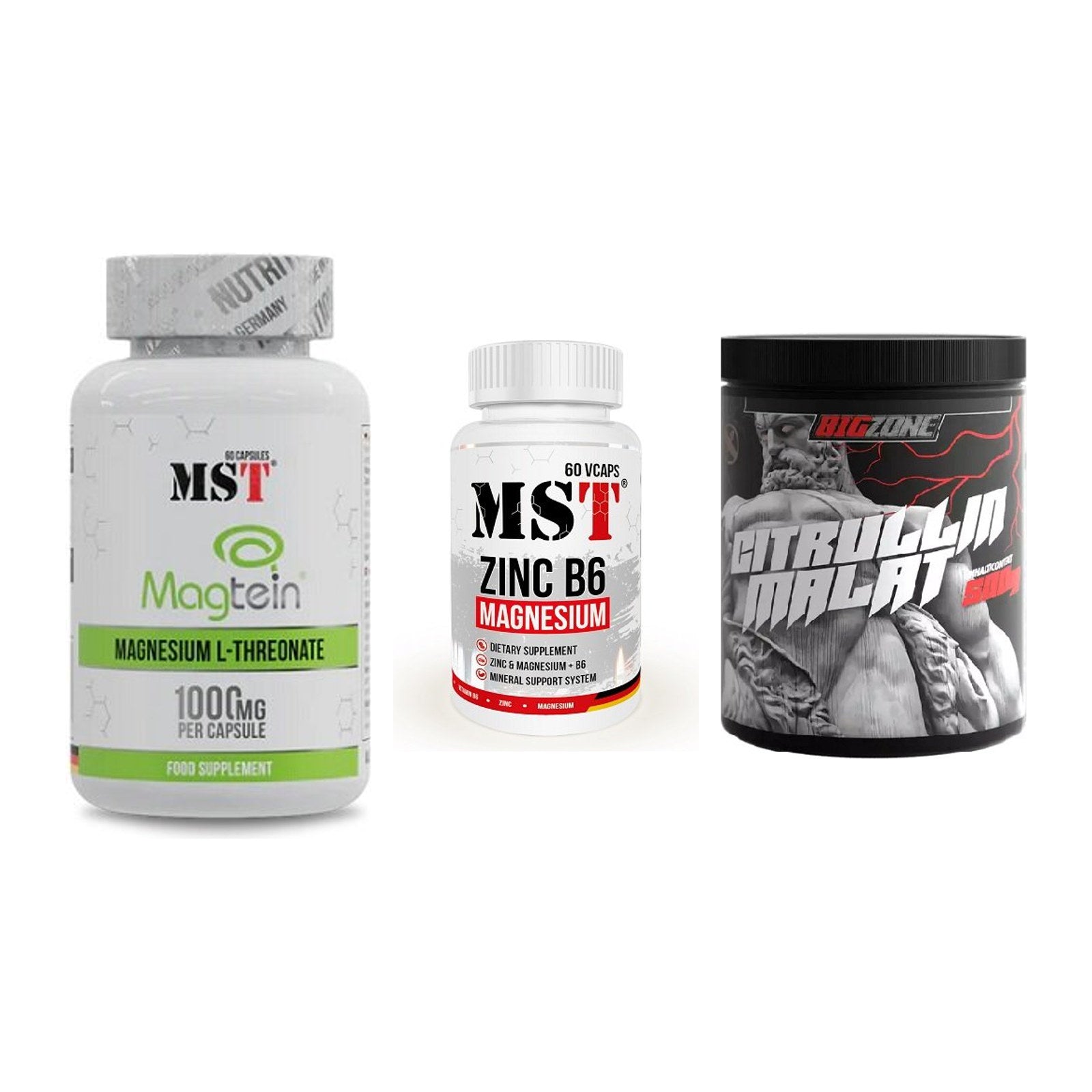 Ausdauer-Set: MST Magnesium + MST Zinc + Big Zone Citrull – alle enthaltenen Artikel