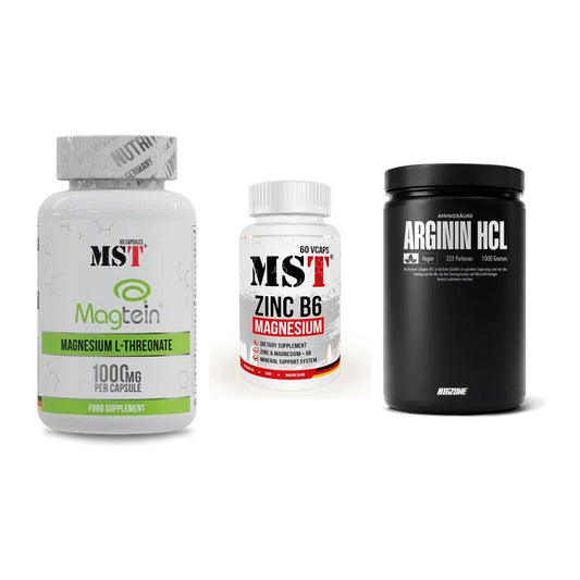 Ausdauer-Set: MST Magnesium + MST Zinc + Big Zone L-Argin – alle enthaltenen Artikel