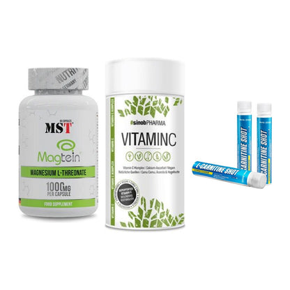 Ausdauer-Set: MST Magnesium + Sinob Vitamin C + Body Attack – alle enthaltenen Artikel