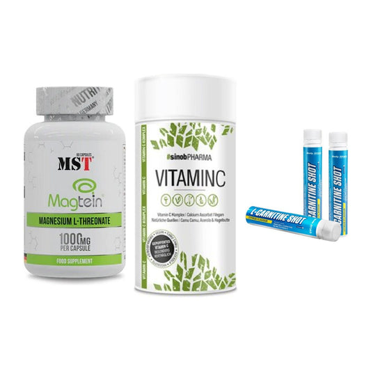 Ausdauer-Set: MST Magnesium + Sinob Vitamin C + Body Attack – alle enthaltenen Artikel
