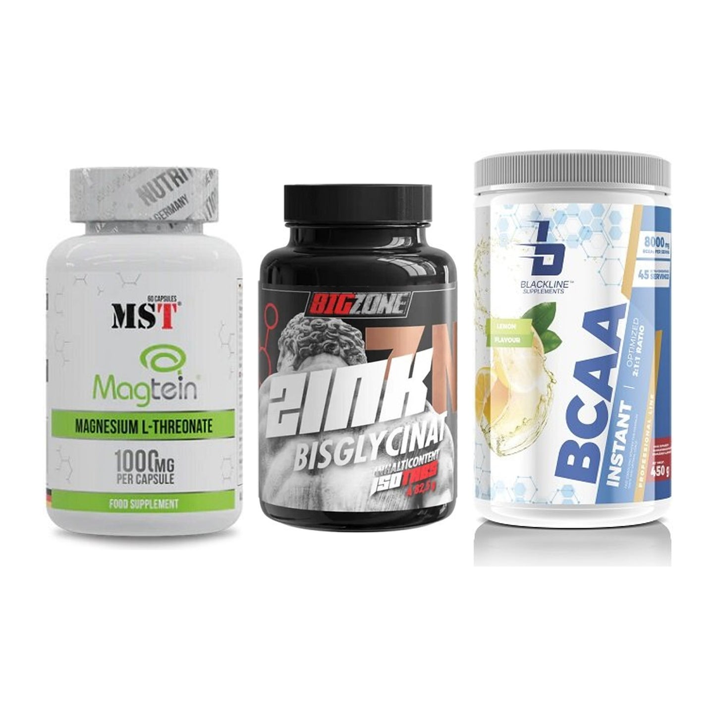 Ausdauer-Set: MST Magnesium + Big Zone Zink + Blackline – alle enthaltenen Artikel