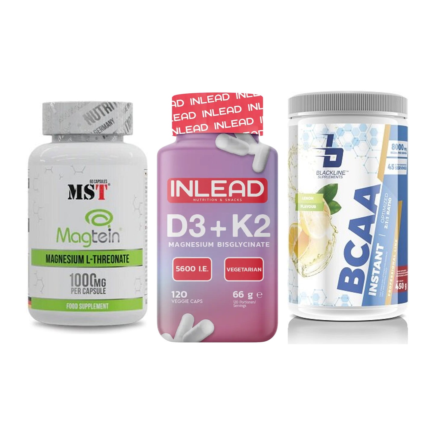 Ausdauer-Set: MST Magnesium + INLEAD Vitamin + Blackline – alle enthaltenen Artikel