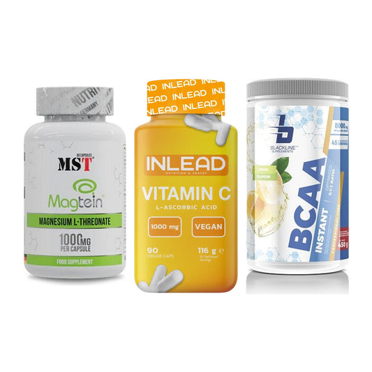 Ausdauer-Set: MST Magnesium + INLEAD Vitamin C + Blackline – alle enthaltenen Artikel