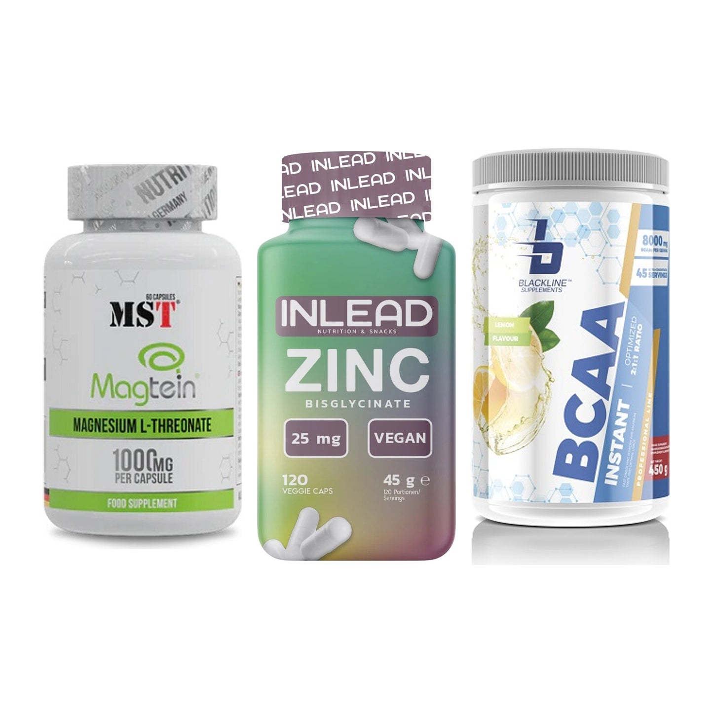 Ausdauer-Set: MST Magnesium + INLEAD Zink + Blackline – alle enthaltenen Artikel