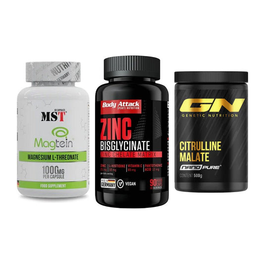 Ausdauer-Set: MST Magnesium + Body Attack Zink + GN Citrulline – alle enthaltenen Artikel