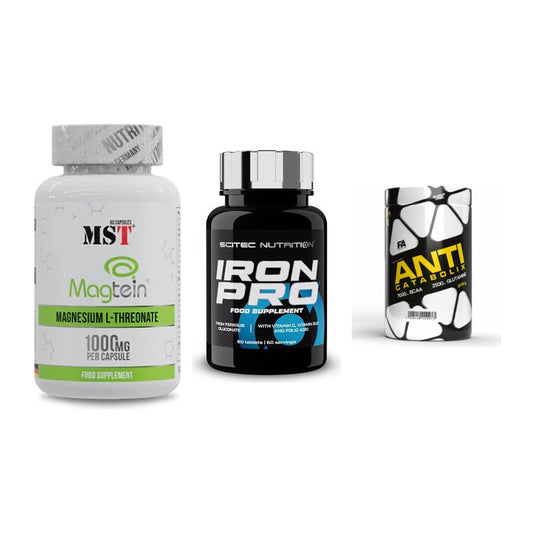 Ausdauer-Set: MST Magnesium + Scitec Iron Pro + FA Nutrition – alle enthaltenen Artikel