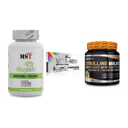 Ausdauer-Set: MST Magnesium + Olimp Vita-Min + BioTech Citrulli – alle enthaltenen Artikel