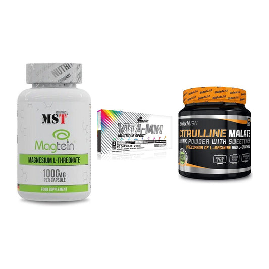 Ausdauer-Set: MST Magnesium + Olimp Vita-Min + BioTech Citrulli – alle enthaltenen Artikel