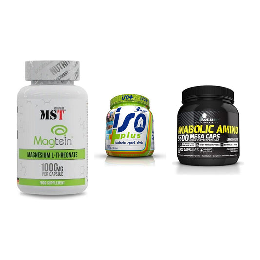 Ausdauer-Set: MST Magnesium + Olimp Iso Plus + Olimp Anabolic – alle enthaltenen Artikel