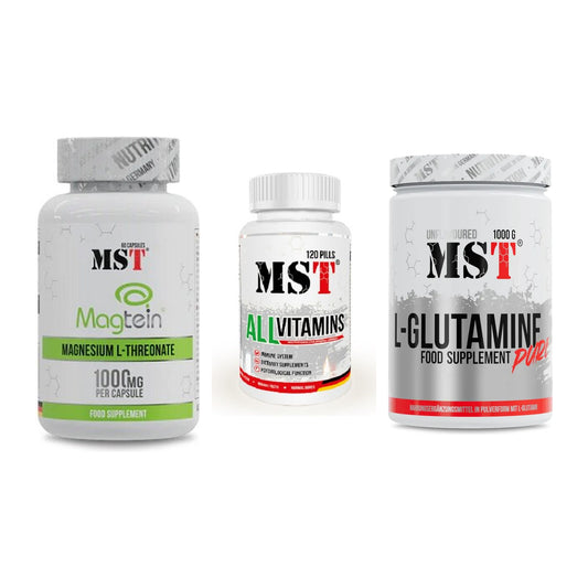 Ausdauer-Set: MST Magnesium + MST All Vitamins + MST Glutamine – alle enthaltenen Artikel