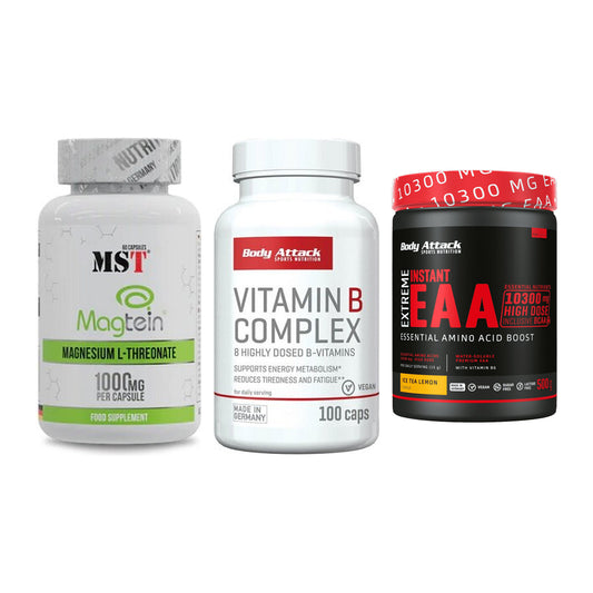 Ausdauer-Set: MST Magnesium + Body Attack Vitamin + 1 weitere – alle enthaltenen Artikel