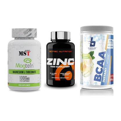Ausdauer-Set: MST Magnesium + Scitec Zinc + Blackline – alle enthaltenen Artikel