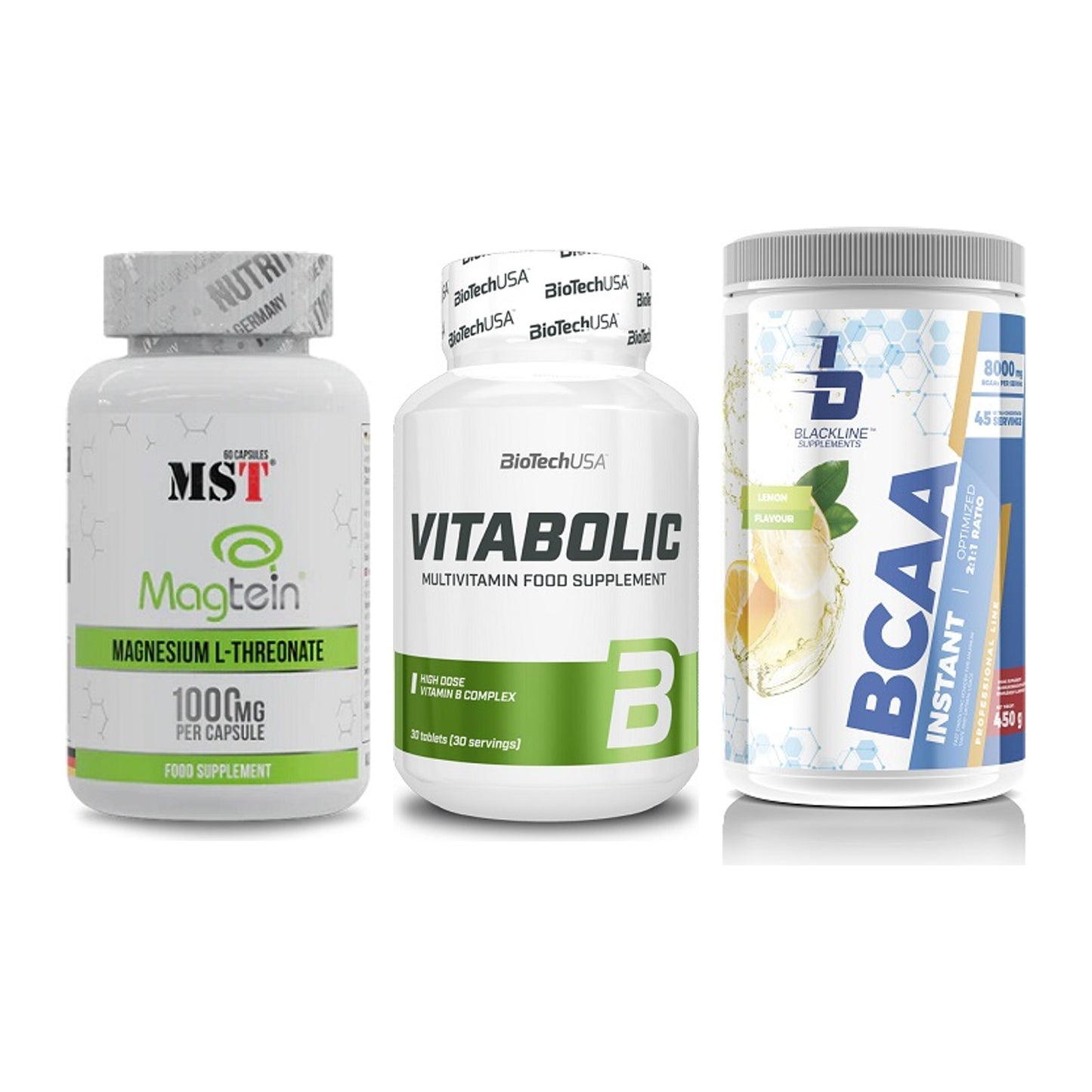 Ausdauer-Set: MST Magnesium + BioTech Vitaboli + Blackline – alle enthaltenen Artikel