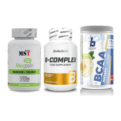 Ausdauer-Set: MST Magnesium + BioTech B + Blackline – alle enthaltenen Artikel
