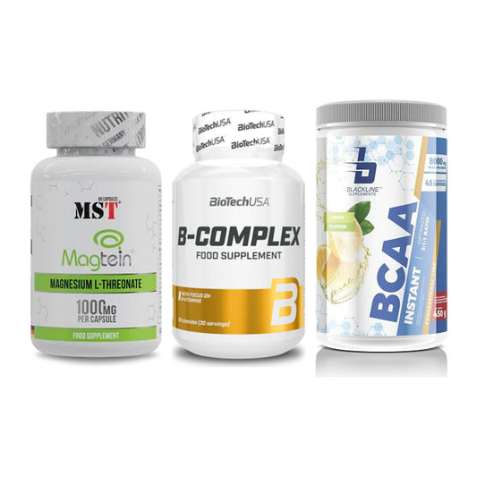Ausdauer-Set: MST Magnesium + BioTech B + Blackline – alle enthaltenen Artikel