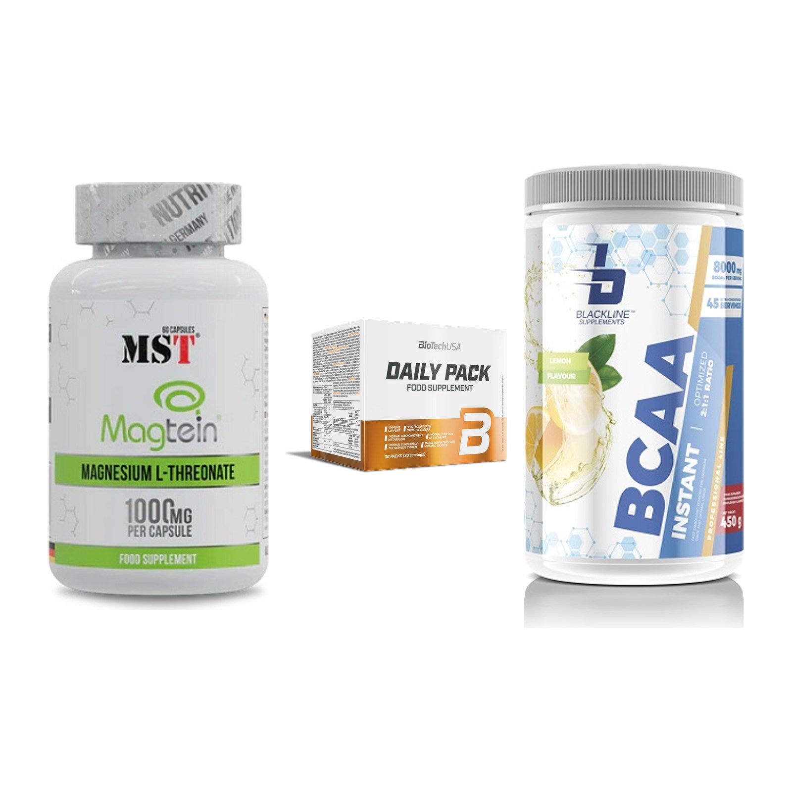 Ausdauer-Set: MST Magnesium + BioTech Daily + Blackline – alle enthaltenen Artikel