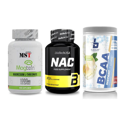 Ausdauer-Set: MST Magnesium + BioTech NAC + Blackline – alle enthaltenen Artikel