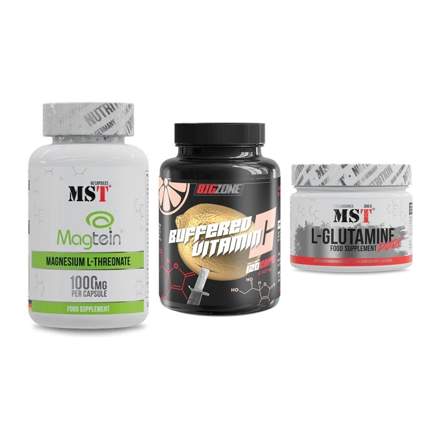 Ausdauer-Set: MST Magnesium + Big Zone Buffere + MST Glutamine – alle enthaltenen Artikel