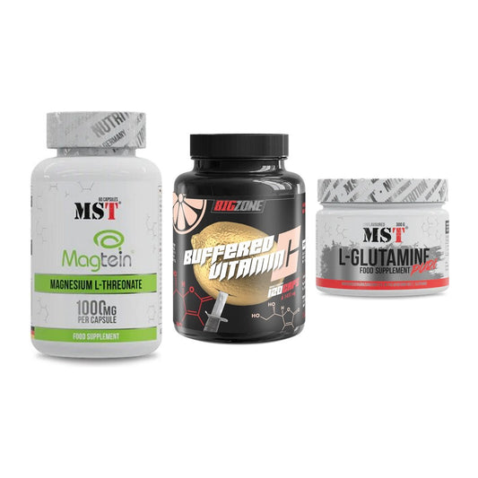 Ausdauer-Set: MST Magnesium + Big Zone Buffere + MST Glutamine – alle enthaltenen Artikel