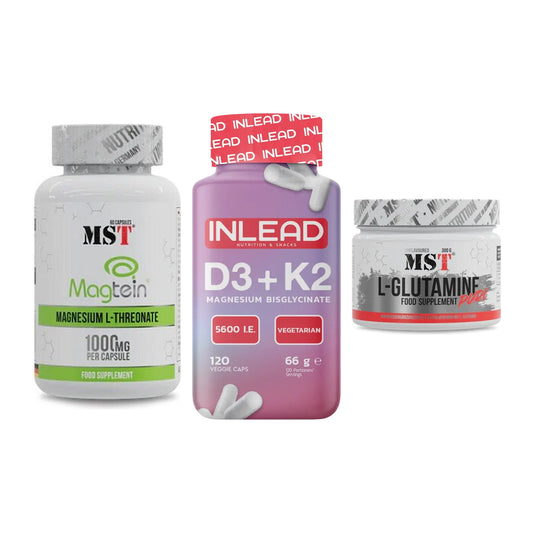 Ausdauer-Set: MST Magnesium + INLEAD Vitamin + MST Glutamine – alle enthaltenen Artikel