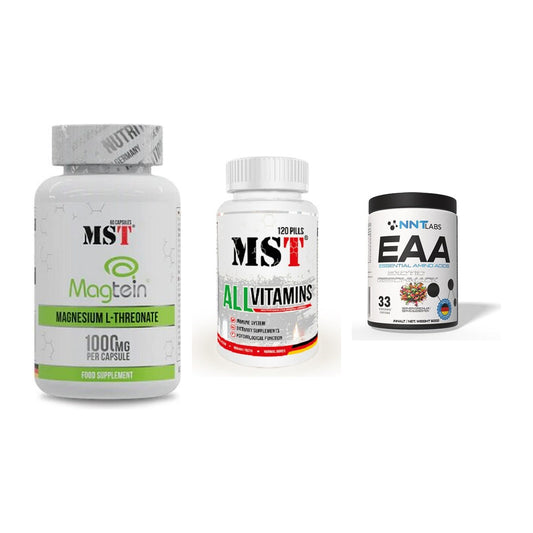 Ausdauer-Set: MST Magnesium + MST All Vitamins + NNT EAA – alle enthaltenen Artikel