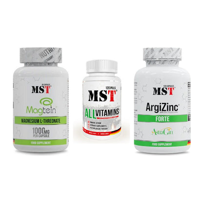 Ausdauer-Set: MST Magnesium + MST All Vitamins + MST ArgiZinc – alle enthaltenen Artikel
