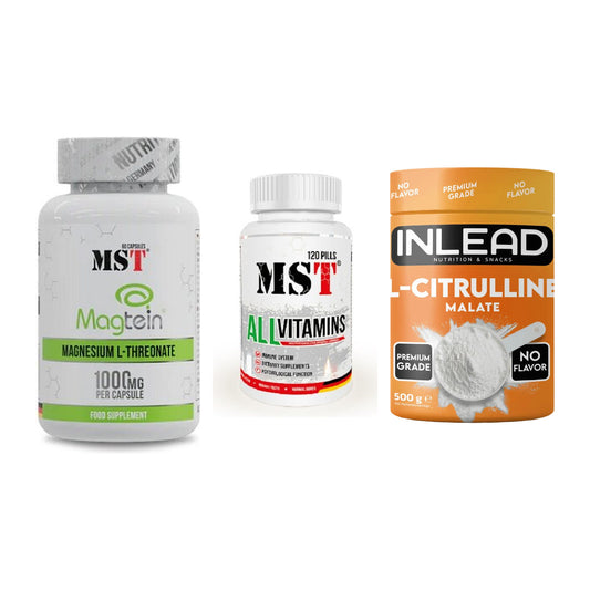 Ausdauer-Set: MST Magnesium + MST All Vitamins + INLEAD L-Citrull – alle enthaltenen Artikel