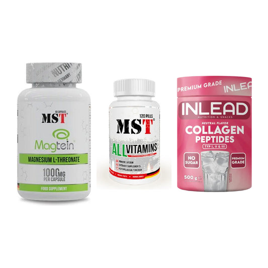 Ausdauer-Set: MST Magnesium + MST All Vitamins + INLEAD Collagen – alle enthaltenen Artikel