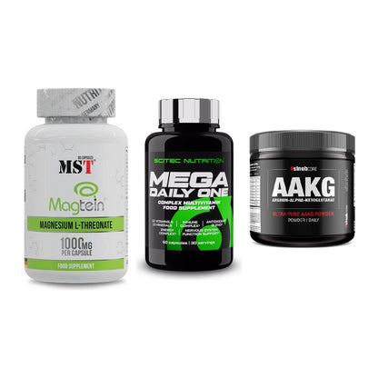 Ausdauer-Set: MST Magnesium + Scitec Mega + Sinob Core – alle enthaltenen Artikel