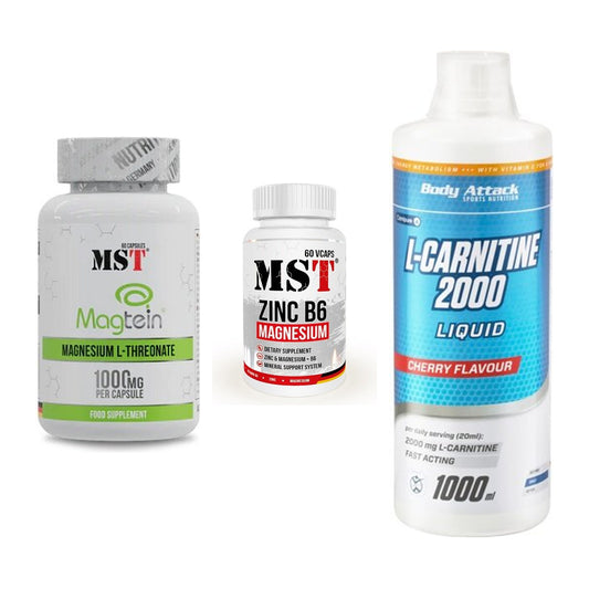 Ausdauer-Set: MST Magnesium + MST Zinc + Body Attack – alle enthaltenen Artikel