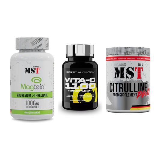 Ausdauer-Set: MST Magnesium + Scitec Vitamin C + MST Citrulline – alle enthaltenen Artikel