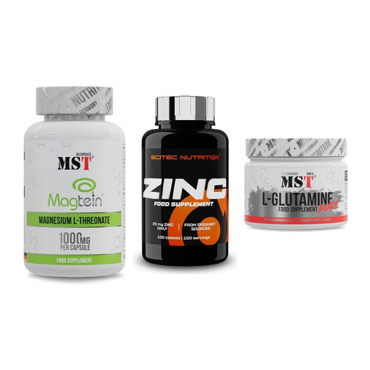 Ausdauer-Set: MST Magnesium + Scitec Zinc + MST Glutamine – alle enthaltenen Artikel