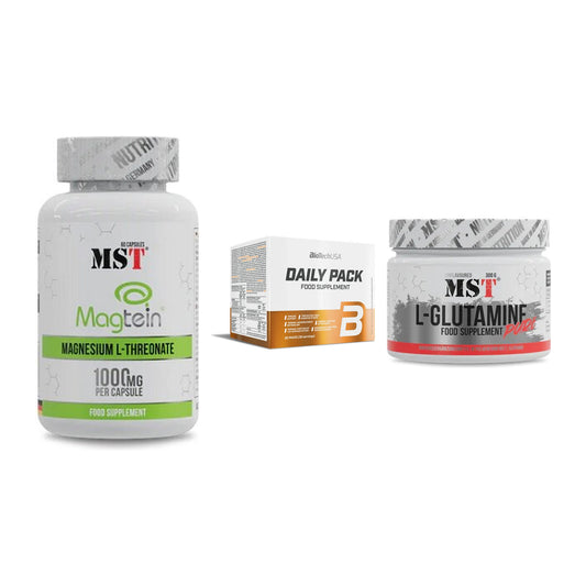 Ausdauer-Set: MST Magnesium + BioTech Daily + MST Glutamine – alle enthaltenen Artikel